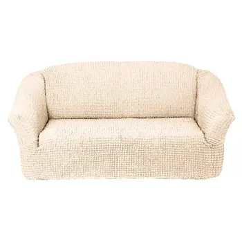 

Cover for triple sofa without ruffles, creamy