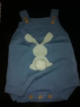 Monos de punto para bebé recién nacido, diseño de conejo Adorable, Onsie divertida, prendas de vestir exteriores de otoño y primavera