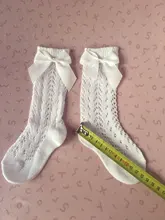 Lawadka-calcetín largo para bebé y niña, lazo para niño pequeño, calcetines de malla hasta la rodilla para recién nacido, accesorios de ropa para niños de 0 a 3 años