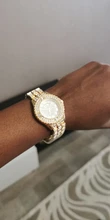 Reloj de moda con diamantes de oro para mujer, pulsera informal de marca de lujo, relojes femeninos
