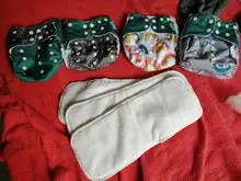 Happyflute 4 unids/set lavable ecológico tela cubierta de pañal ajustable reutilizable de tela pañales pañal de tela de fit 3-15kg bebé