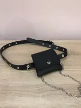 Mochila de moda para cintura para mujer, riñonera de PU sencilla, bolso con cinturón de regalo para mujer, bolso con cadena para teléfono, bolso informal para mujer, monedero negro