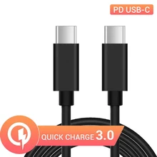 Charge rapide charge rapide avec câble de connexion USB type C PD pour téléphone Android ou IOS, sortie de tablette et Type de connexion C