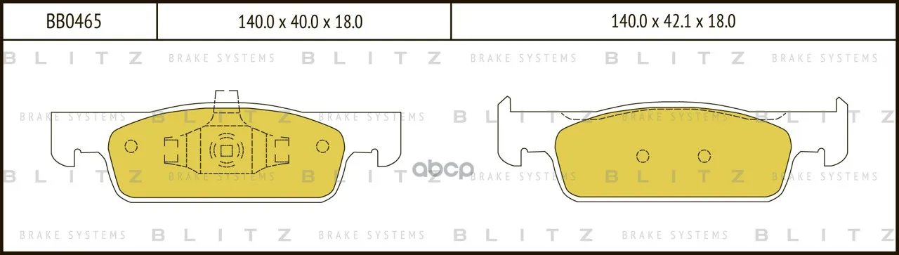 Колодки Тормозные Дисковые Renault Clio Iv/Logan Ii/Sandero Ii 12- Blitz арт. BB0465