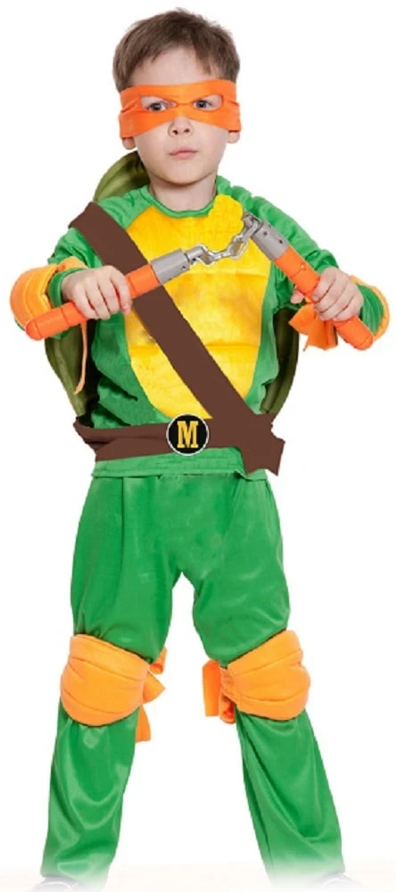 Socialismo condón grano Disfraz de Tortuga ninja Michelangelo para niños|Disfraces para niños| -  AliExpress