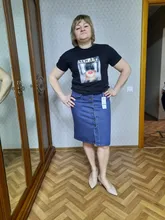 Jielur faldas de mezclilla de cintura alta de talla grande botones bolsillos Jeans clásicos falda para mujer S-5XL moda coreana elegante Jupe Femme