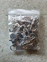 20 piezas de broche de pinza giratoria para llaveros, broche de pinza giratoria de oro, plata y bronce, llavero, accesorios de anillo de tecla dividida, cierres para fabricación de llaveros de 32mm