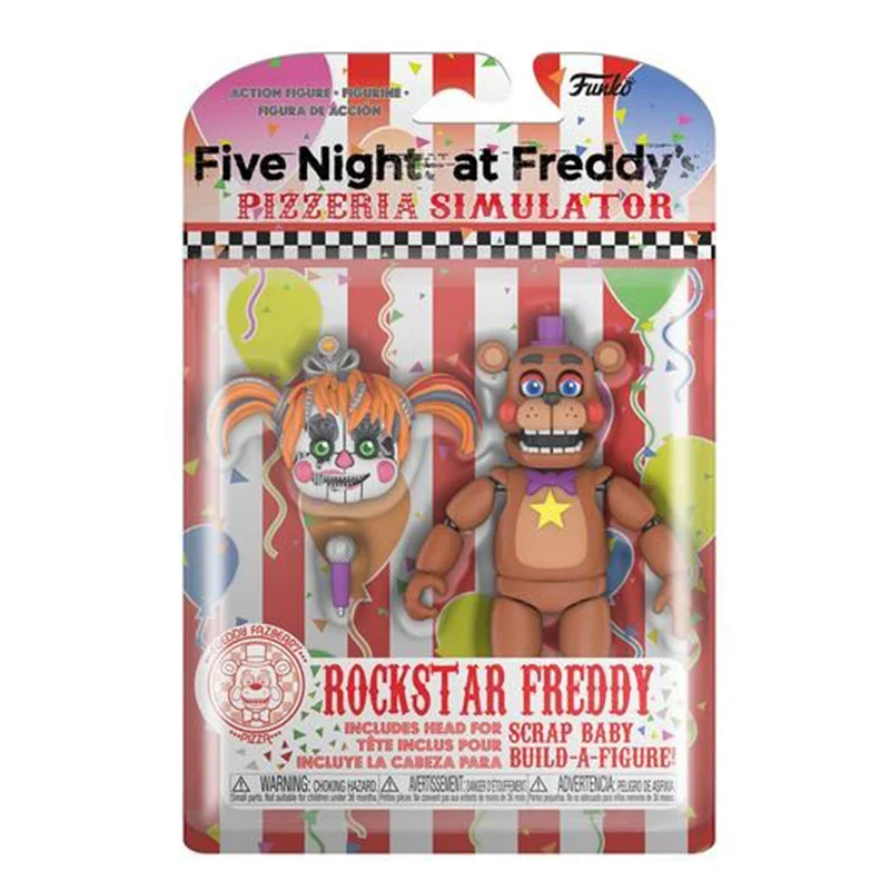 Подвижная фигурка ФНАФ Рокстар Фредди Пять ночей с Фредди Funko Pizzeria Simulator Rockstar Freddy FNAF Five Nights at Freddy’s