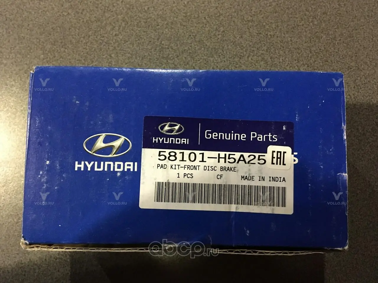 58101H5A25 KIA КОМПЛЕКТ ПЕРЕДНИХ ТОРМОЗНЫХ КОЛОДОК