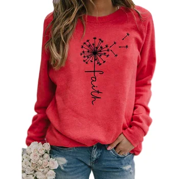 Stars Print Sweatshirts Women Long Sleeve Top Autumn New O neck Sweatshirt Casual Female Loose