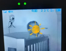 Monitor de bebé con pantalla grande de 3,5 pulgadas, visión nocturna infrarroja, inalámbrico, vídeo a Color, con mando a distancia, cámara con Zoom de inclinación