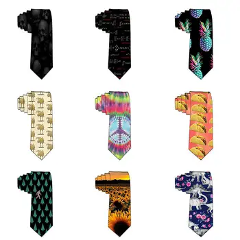 

Men Fashion Slim Necktie Skinny Skull Tie Polyester Simplicity New Design Longth Men For Party Formal Designer Ties corbatas