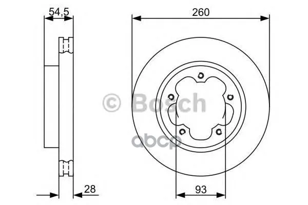 Тормозной Диск Передний Bosch арт. 0986479392