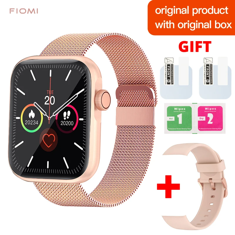 FIOMI L201 Women Smart Watch Bluetooth Call Custom Dial Touch Waterproof newMen Smartwatch For Android IOS Sports Fitness Tracke 