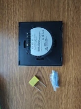 Glass-Panel Wall-Switch Touch-Screen-Switch Eu-Light BONDA 1-Gang White Crystal AC220V