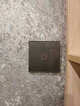 Glass-Switch-Panel Wall-Touch-Switch Minitiger 1-Gang Crystal 1-Way Eu/Uk-Standard 220-250V