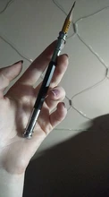 1 unids/lote lápiz ajustable titular extensor de la Oficina de la escuela boceto arte herramientas de escritura delicado Dual 2 cabeza para los niños regalo de escritura