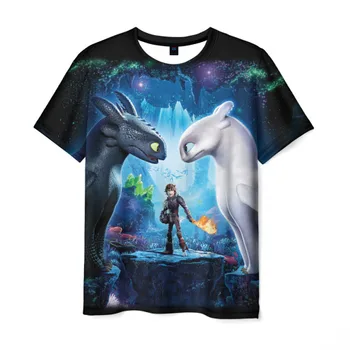 

Men's T-shirt 3D how to tame the Dragon