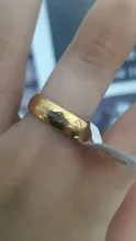 YOBEST-Anillo de boda de acero inoxidable para hombre y mujer, sortija de boda, Color dorado, 2018