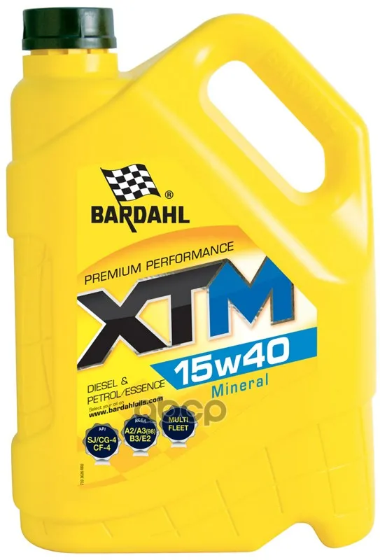 Bardahl 15w40 Xtm Sj/Cf 5l(Минеральное Моторное Масло