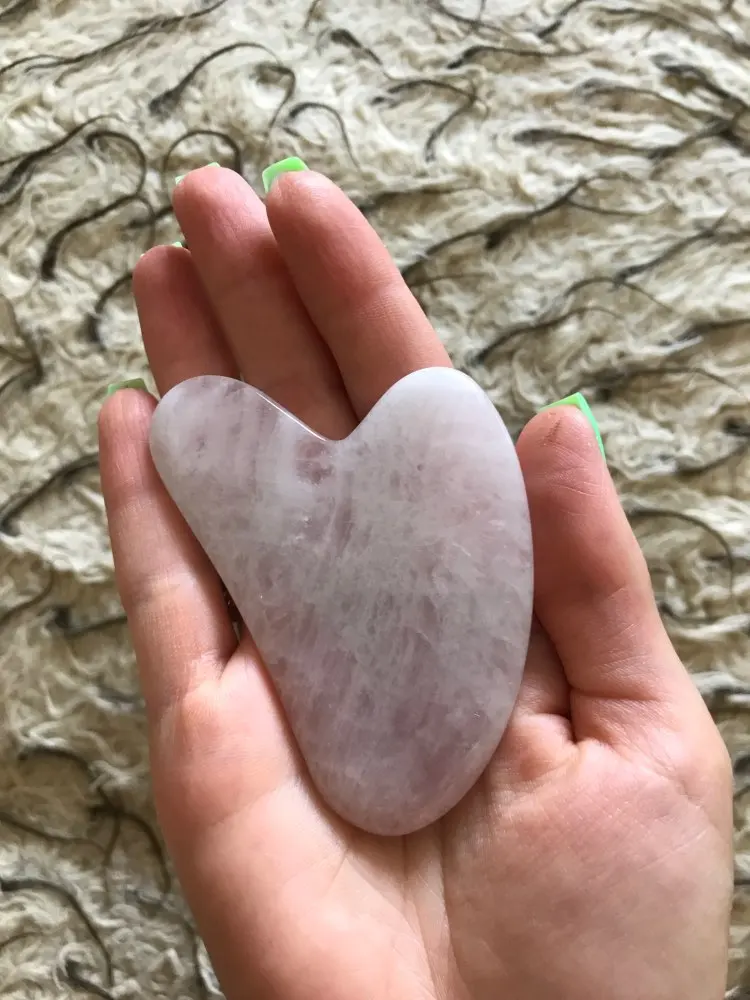 Gua Sha Rose Quartz Massage Stone Life Changing Products