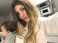 EASIHAIR-pelucas onduladas de cuerpo largo para mujer cabello sintético degradado, negro, marrón, Rubio, Cosplay, parte media Natural, resistente al calor