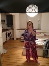 Kimono Cardigan Cover-Up Chiffon Tunic Swim-Suit Beach-Wear Bohemian-Printed Long Women