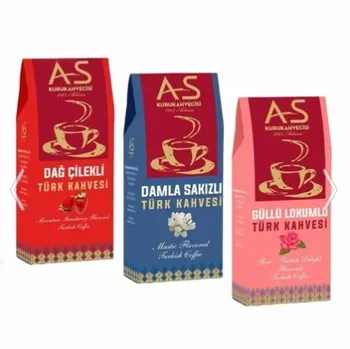 

Turkish Coffee Gourmet Set Ottoman Coffee coffee with roses coffee with gum mountain strawberry coffee (3pcs)