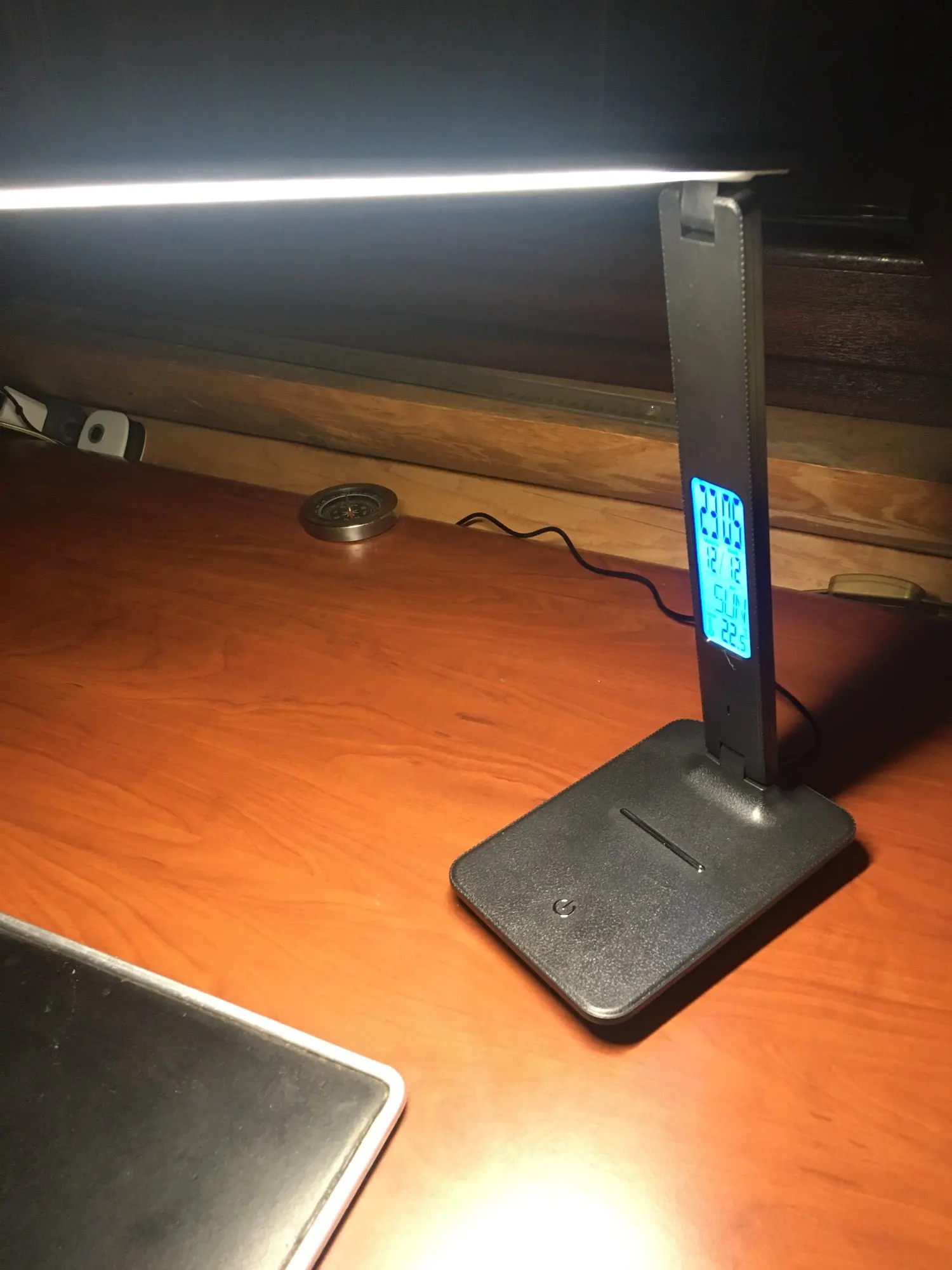 LED Desk Lamp with Temperature and Alarm Clock photo review