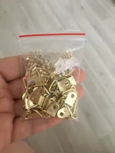 50 Uds. De ganchos de pared de fotos con tornillos, dorados, plateados, negros, triangulares, colgantes de aceite, cuadro con imagen de espejo