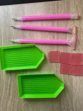 Multi-función de herramientas de pintura de manualidades de diamantes Kits punto de pintura de bordado accesorios punto perforadora adhesiva pluma conjunto de herramientas
