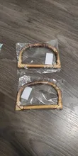 Colgador en forma de D de bambú, Asa de madera para bolso hecho a mano, bolso de mano, bolso de mano, fabricación de Marcos, colgador de bolsas, piezas para mochilas, accesorios, 1 ud.