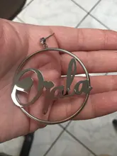 Nextvance-pendientes de acero inoxidable personalizables para mujer, con diamantes de imitación, placa con nombre personalizado, regalo de fiesta para amantes