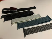 Correa de nailon trenzado para Apple watch, correa elástica de 44mm, 40mm, 38mm y 42mm, serie iWatch 3, 4, 5, se, 6