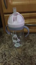 Taza De alimentación De bebé De 350ml con pajita para niños, nueva Taza De entrenamiento con pajita para aprender a beber