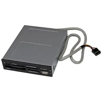 

Multimedia memory card reader USB 2.0 22 in 1 Front housing 3,5 '' - color neroSTARTECH.COM15.89