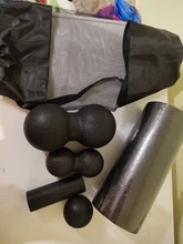 3/5 Uds Yoga de rodillos de masaje y pelota para hacer ejercicio juego de rodillo de espuma para el dolor de espalda auto-miofascial tratamiento Pilates músculo de ejercicios