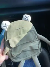 Personalidad niña pequeña bolsa marea de dibujos animados lindo de la rana bolsa de mensajero bolso Unisex bolso de hombro tipo bandolera mujeres bolso