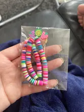 Go2Boho-cadena para la muñeca para mujer, soporte para teléfono, cadenas telefónicas de playa, correa de fruta, arcilla polimérica colorida, cordón de cuentas Heishi