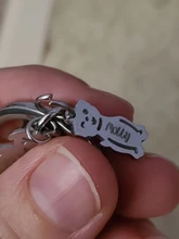 Vnox-Llavero de acero inoxidable personalizable con Nombre de mascota para niños, llavero de amor familiar personalizable para papá, mamá, familia, regalos DIY