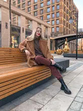 Fur Jacket Coats Teddy Faux-Fur Women Lambs Thick Long Winter Warm Chic Fashion Wool