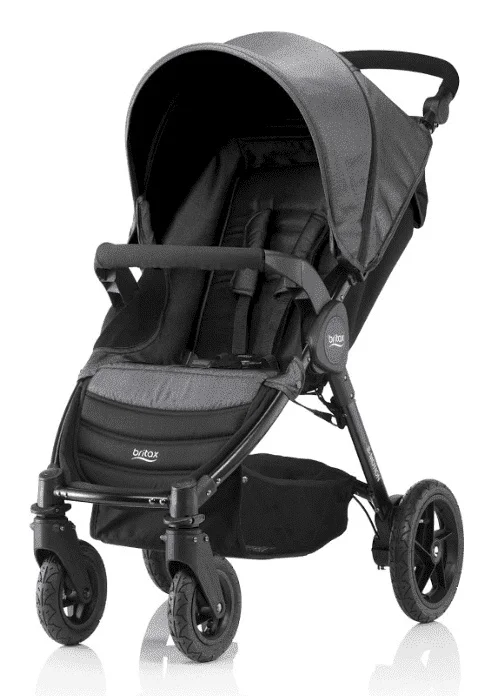 Britax Roemer Коляска прогулочная B Motion 4 Black Denim с накидкой на ножки|Легкая коляска| |