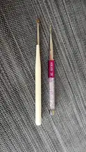 AKiHi 11mm de pigmento de propileno pinceles de pintura y dibujo decoración de uñas 3D flor pluma herramientas con tapa
