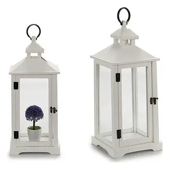 

Lantern White (2 Pieces) (26 x 72 x 31 cm)