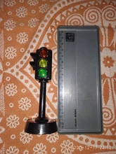 Miniseñal de tráfico con luz LED para niños, juguete educativo Montessori para Aprendizaje de tráfico, regalo de cumpleaños