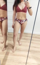 Swimsuits Swimwear Bikini-Sets Bathing-Suit CUPSHE V-Neck Boho Two-Pieces Sexy Girl Yellow