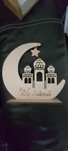 EID Mubarak-Colgante de madera Eid Mubarak, para el hogar de Ramadán Decoración, suministros de fiesta musulmana, Kareem Ramadán Eid AL Adha Deco