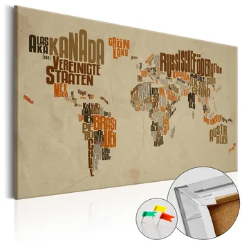 

Pictures of Cork-Retro Map [Cork Map] - 90x60 cm