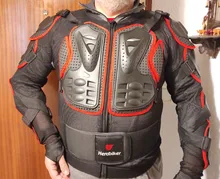 HEROBIKER-Chaqueta de motociclista, cazadora de moto para carreras con armadura de cuerpo protectora y accesorios de defensa con resguardo del cuello, ideal para vehículos todoterreno de motocross