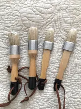 Wax-Brushes Chalk And Round with Bristles 4pieces Flat 